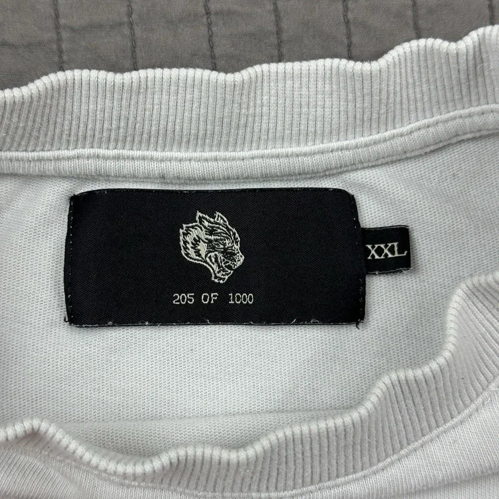 Darc Sport T Shirt Men's XXL White Wolves Bodybuilding Gym Workout Boxy Fit‎ - Picture 10 of 14